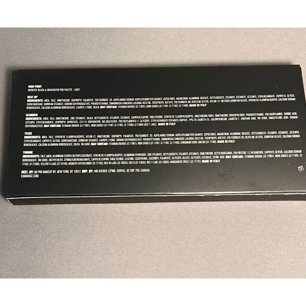 IL Makiage High Point Bronzer‎ Blush Highlighter Light Palette